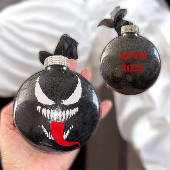 Christmas Ornament, holiday Tree Hanger, Decoration, Spiderman & Venom Set Two 2 - Picture 7 of 11